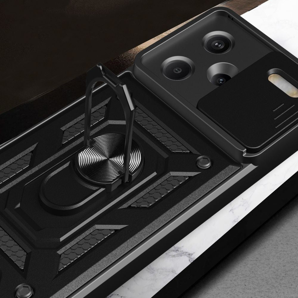 Coque pour Xiaomi Redmi Note 13 Pro+, Techsuit, CamShield, Noire