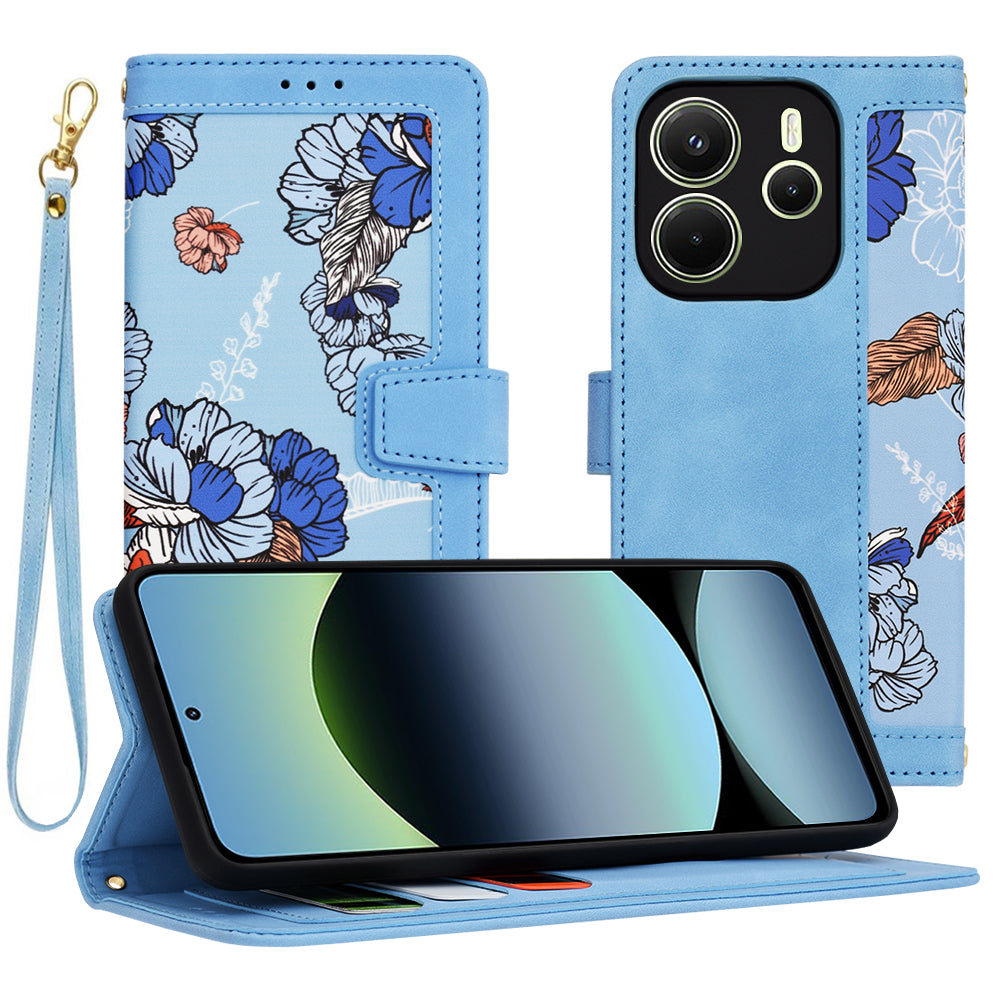 Case for Xiaomi Redmi Note 14 4G (Regional), Techsuit, FlipCraft, Blue