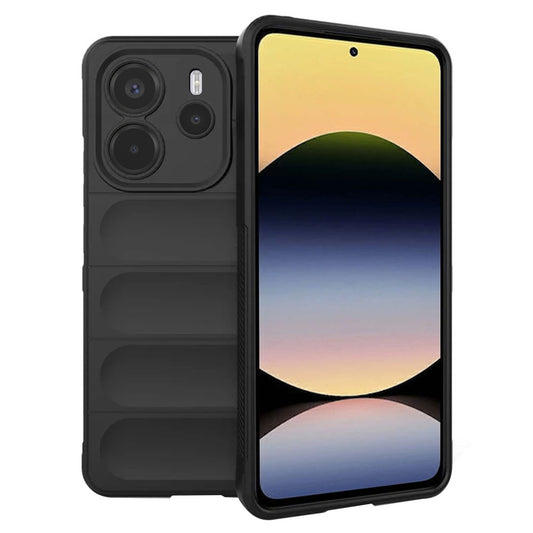 Coque pour Xiaomi Redmi Note 14 4G (Régional), Techsuit, Magic Shield, Noire