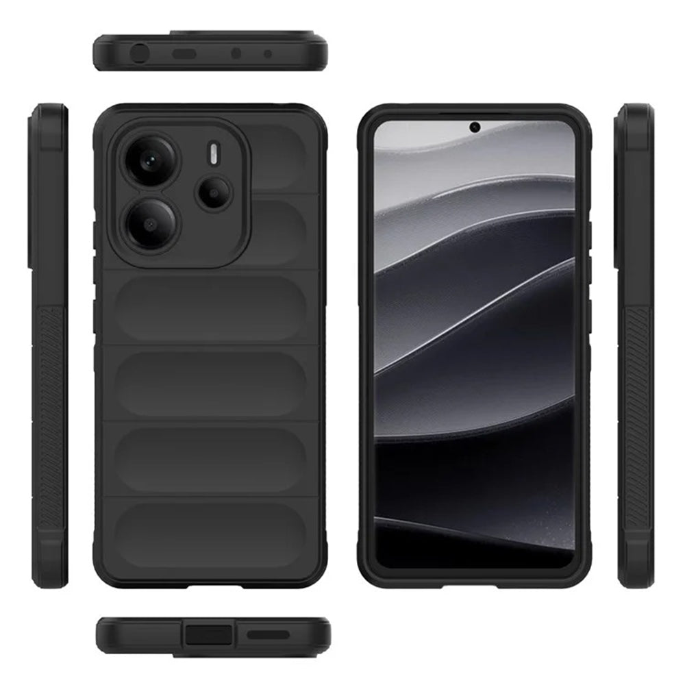 Coque pour Xiaomi Redmi Note 14 4G (Régional), Techsuit, Magic Shield, Noire