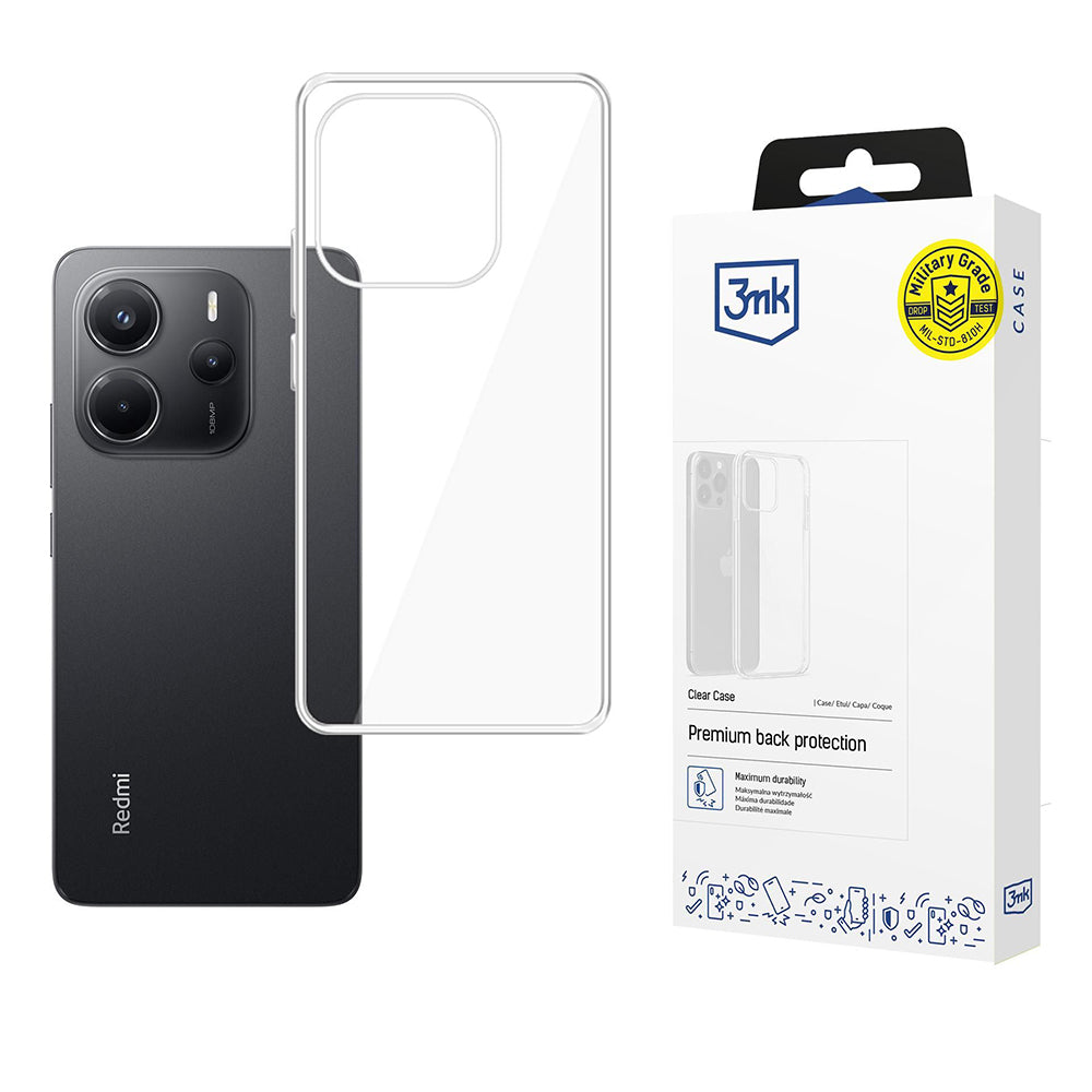 Coque pour Xiaomi Redmi Note 14 4G (Standard), 3MK, Claire, Transparente
