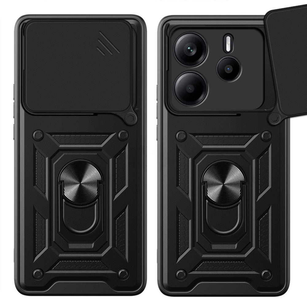 Coque pour Xiaomi Redmi Note 14 4G (Standard), Techsuit, CamShield, Noire
