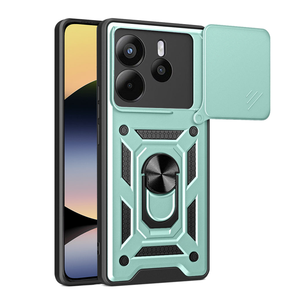 Coque pour Xiaomi Redmi Note 14 4G (Standard), Techsuit, CamShield, Vert