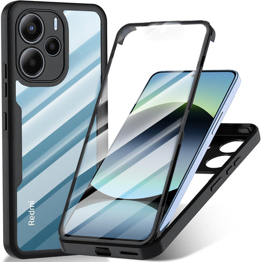 Coque pour Xiaomi Redmi Note 14 4G (Standard), Techsuit, ColorVerse 360, Noire