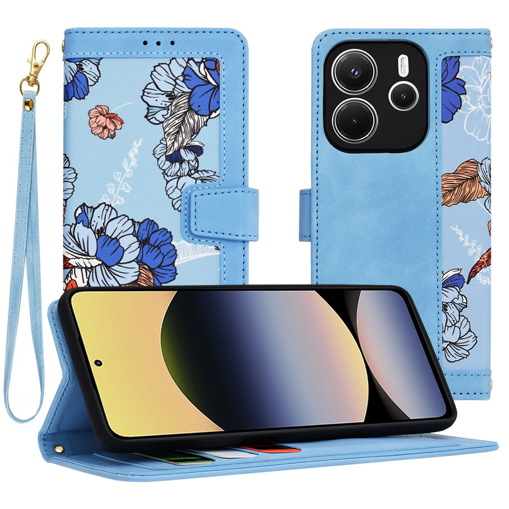 Case for Xiaomi Redmi Note 14 4G (Standard), Techsuit, FlipCraft, Blue