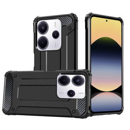 Coque pour Xiaomi Redmi Note 14 4G (Standard), Techsuit, Hybrid Armor, Noire