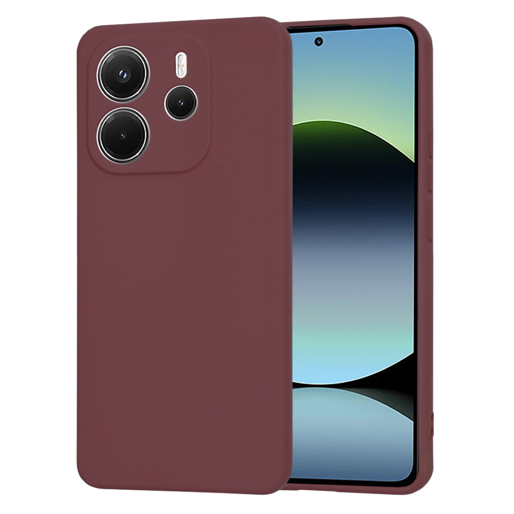 Coque pour Xiaomi Redmi Note 14 4G (Standard), Techsuit, SoftFlex, Bordeaux