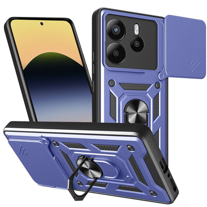 Coque pour Xiaomi Redmi Note 14 5G, Techsuit, CamShield, Bleue