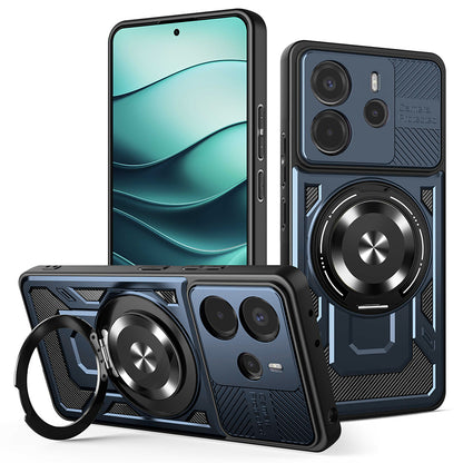 Coque pour Xiaomi Redmi Note 14 5G, Techsuit, RuggedCam, Bleue