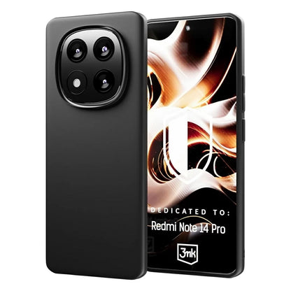 Coque pour Xiaomi Redmi Note 14 Pro 4G, 3MK, Noire Mate