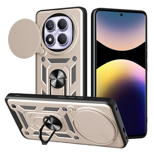 Coque pour Xiaomi Redmi Note 14 Pro 4G, Techsuit, CamShield, Dorée