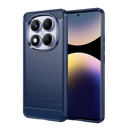 Coque pour Xiaomi Redmi Note 14 Pro 4G, Techsuit, Carbone, Bleue