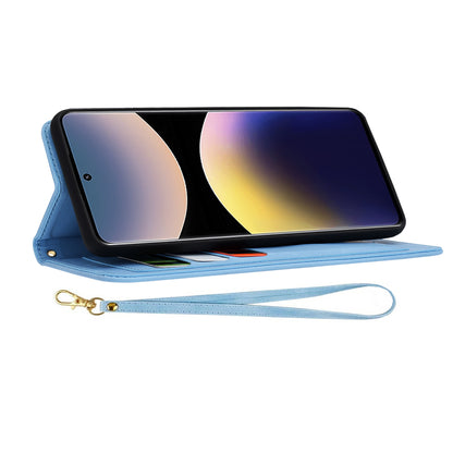 Coque pour Xiaomi Redmi Note 14 Pro 4G, Techsuit, FlipCraft, Bleu