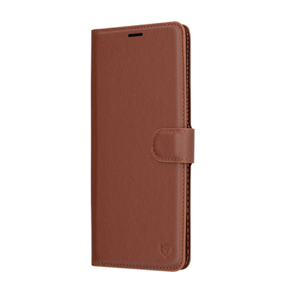 Coque pour Xiaomi Redmi Note 14 Pro 4G, Techsuit, Leather Folio, Marron