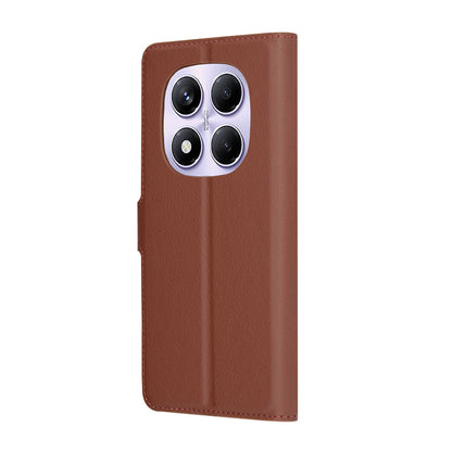 Coque pour Xiaomi Redmi Note 14 Pro 4G, Techsuit, Leather Folio, Marron
