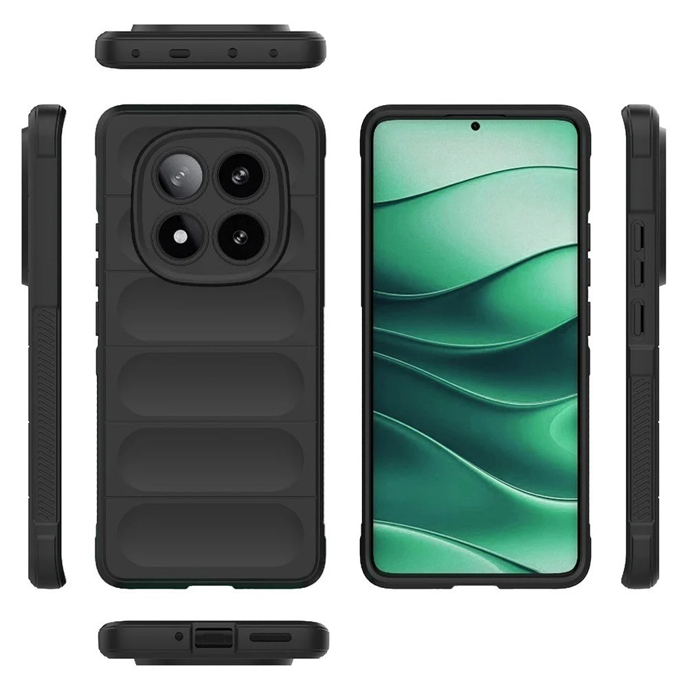 Coque pour Xiaomi Redmi Note 14 Pro 4G, Techsuit, Magic Shield, Noire