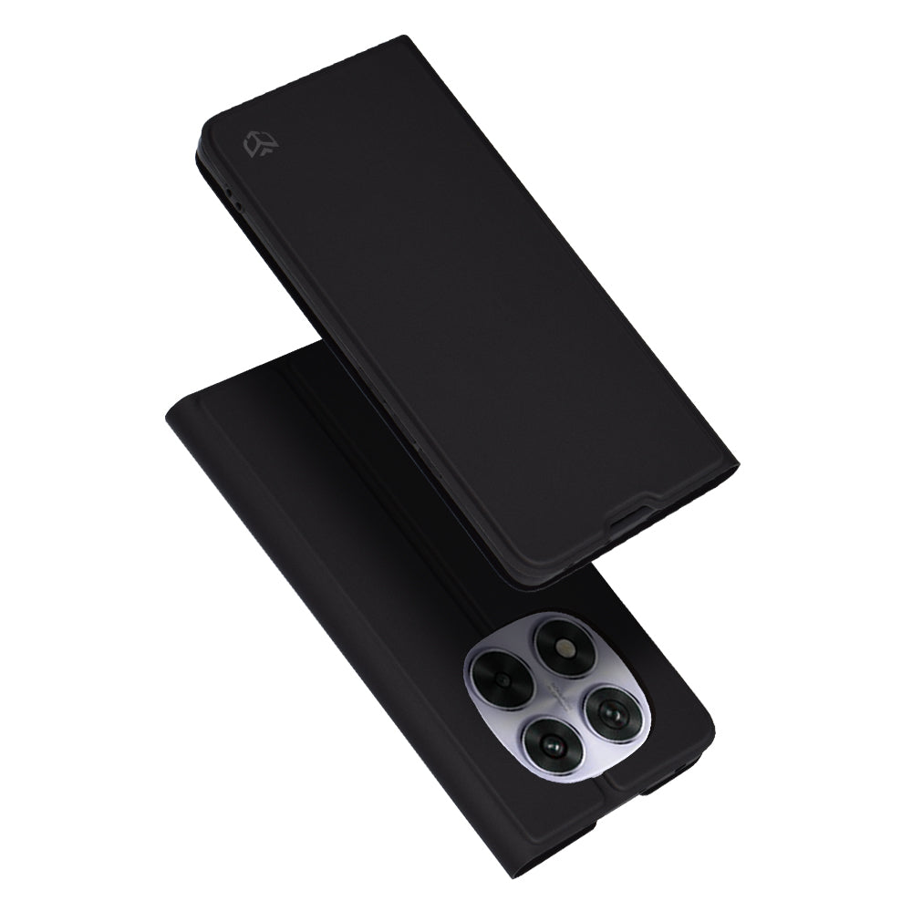 Coque pour Xiaomi Redmi Note 14 Pro 4G, Techsuit, Magskin Book, Noire