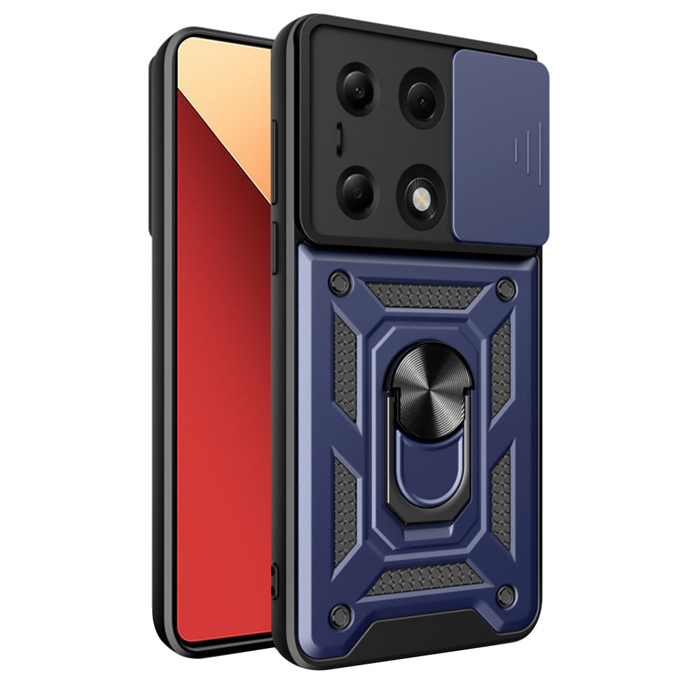 Case for Xiaomi Redmi Note 14S / Note 13 Pro 4G / Poco M6 Pro 4G, Techsuit, CamShield, Blue