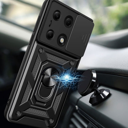 Case for Xiaomi Redmi Note 14S / Note 13 Pro 4G / Poco M6 Pro 4G, Techsuit, CamShield, Black