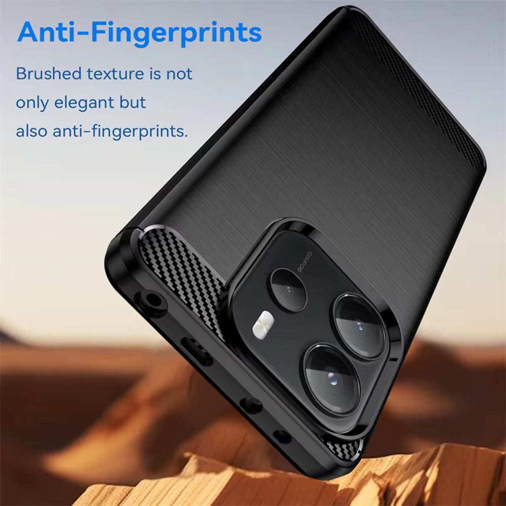 Coque pour Xiaomi Redmi Note 14S, Techsuit, Carbone, Noire