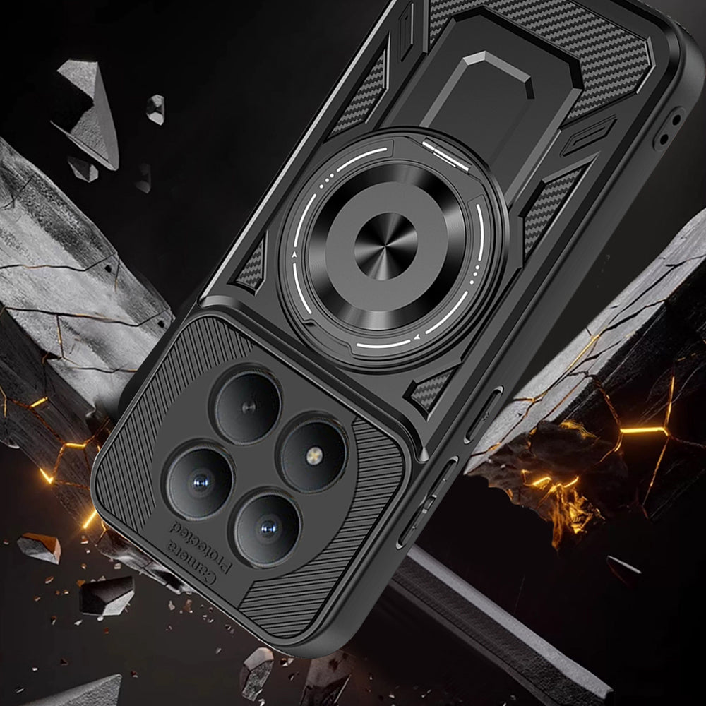 Case for Xiaomi Redmi Note 15 Pro 4G, Techsuit, RuggedCam, Black