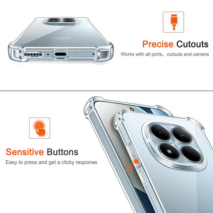 Étui pour Xiaomi Redmi Note 15 Pro 4G, Techsuit, Shockproof Clear, Transparent