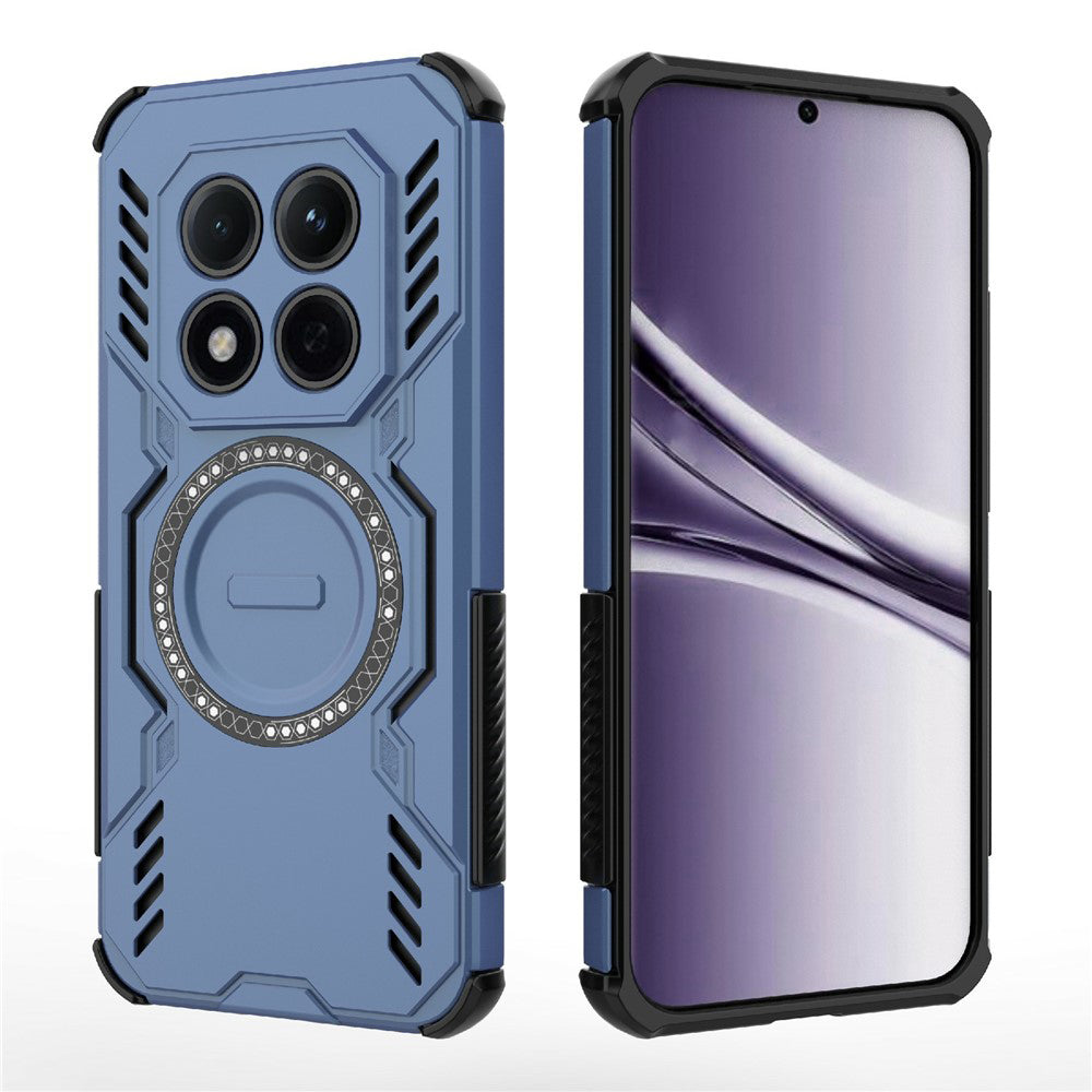 Étui MagSafe pour Xiaomi Redmi Note 15 Pro 5G, Techsuit, ArmorMag, Bleu