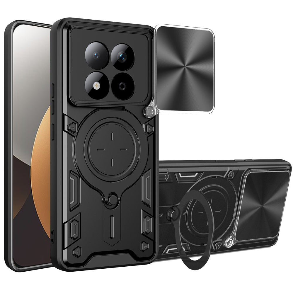 Étui pour Xiaomi Redmi Note 15 Pro 5G, Techsuit, CamGuard Pro, Noir