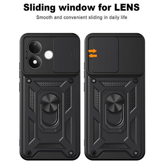 Case for Xiaomi Redmi Note 17 4G / Note 17 5G, Techsuit, CamShield, Black