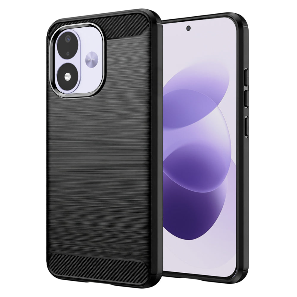 Coque pour Xiaomi Redmi Note 17 4G / Note 17 5G, Techsuit, Carbon, noire