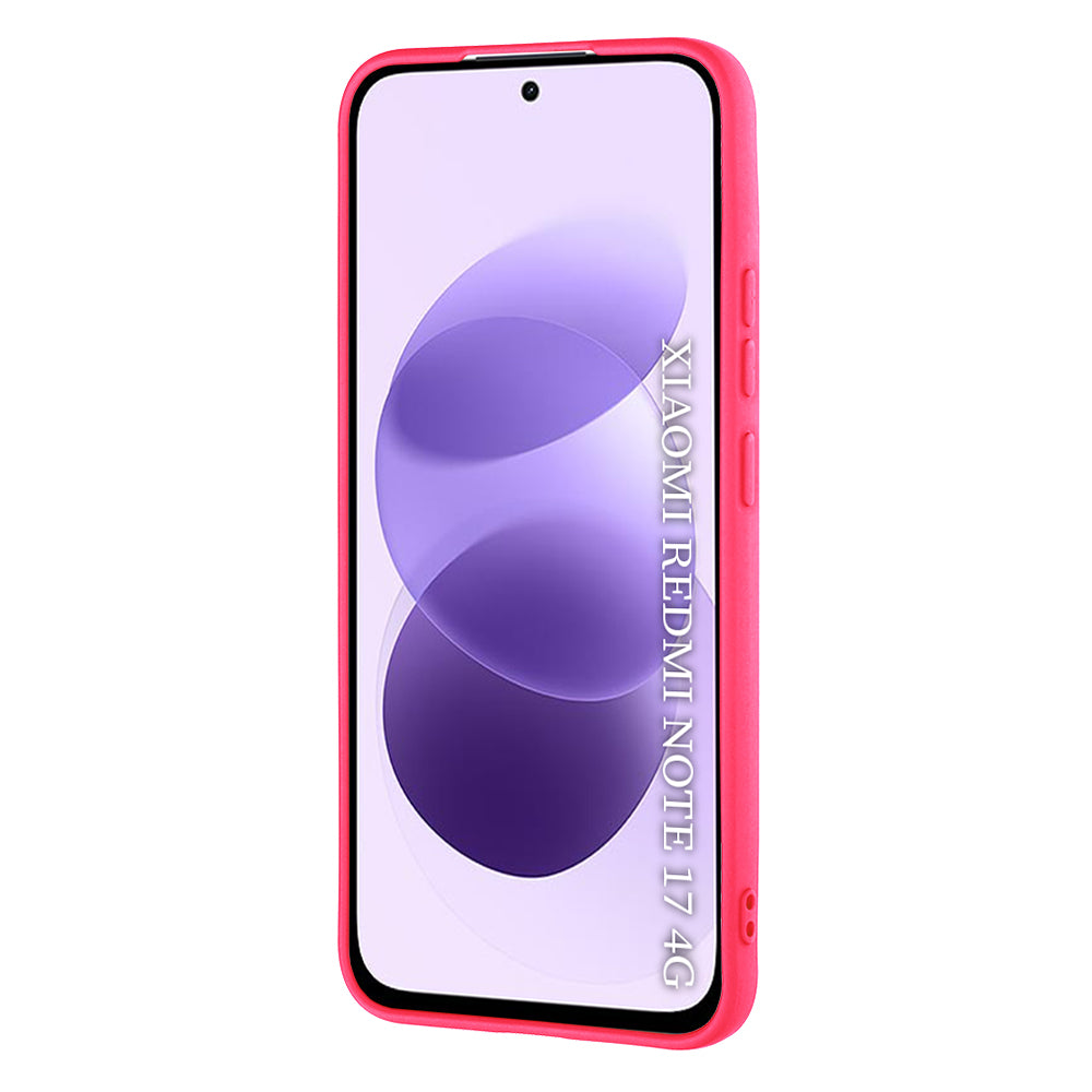 Coque pour Xiaomi Redmi Note 17 4G / Note 17 5G, Techsuit, SoftFlex, rose foncé