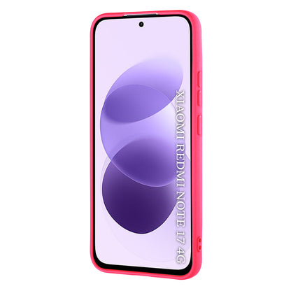 Coque pour Xiaomi Redmi Note 17 4G / Note 17 5G, Techsuit, SoftFlex, rose foncé