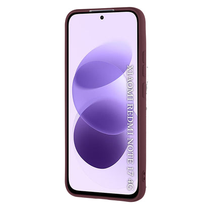 Coque pour Xiaomi Redmi Note 17 4G / Note 17 5G, Techsuit, SoftFlex, bordeaux