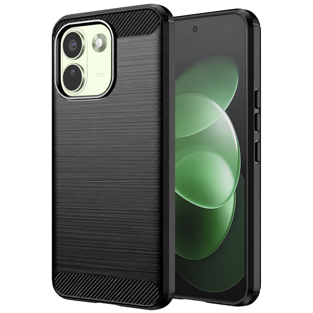 Coque pour Xiaomi Redmi Note 17 Pro Max, Techsuit, Carbone, Noire