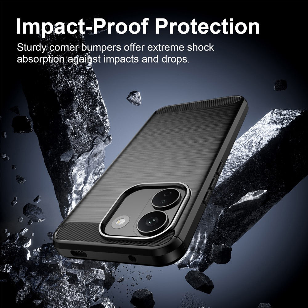 Coque pour Xiaomi Redmi Note 17 Pro Max, Techsuit, Carbone, Noire