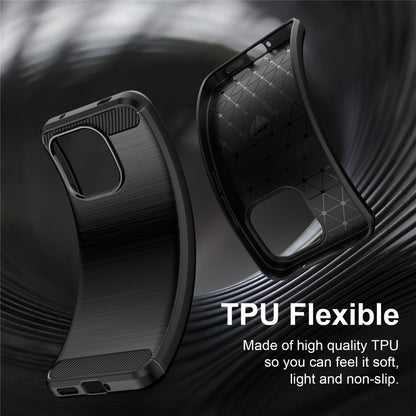 Coque pour Xiaomi Redmi Note 17 Pro Max, Techsuit, Carbone, Noire