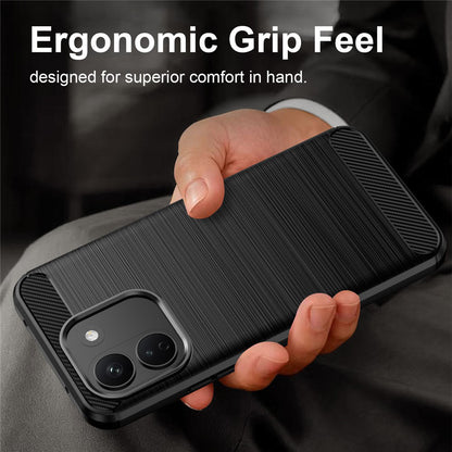 Coque pour Xiaomi Redmi Note 17 Pro Max, Techsuit, Carbone, Noire