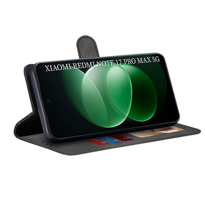 Étui pour Xiaomi Redmi Note 17 Pro Max, Techsuit, Diary Book, noir