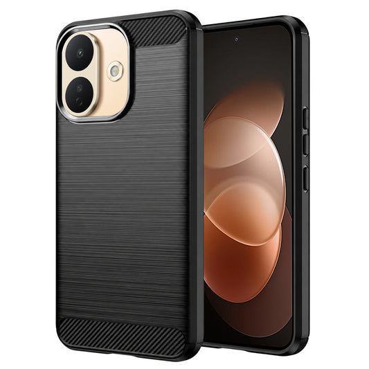 Coque pour Xiaomi Redmi Note 17 Pro, Techsuit, Carbone, Noire