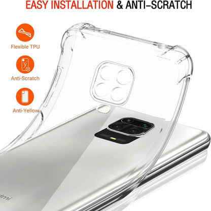 Case for Xiaomi Redmi Note 9S / Note 9 Pro / Note 9 Pro Max, Techsuit, Shockproof Clear, Transparent