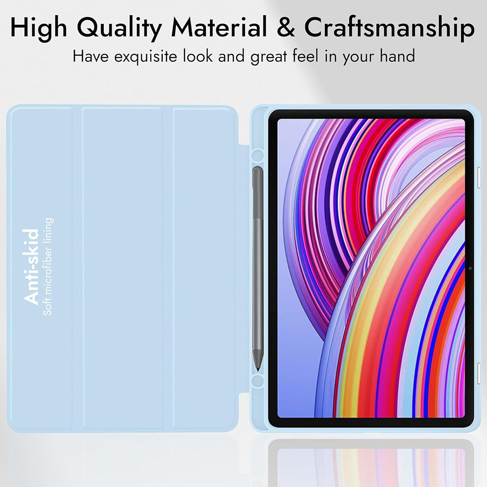 Étui pour Xiaomi Redmi Pad 2 Pro, Techsuit, Flex Trifold, Noir