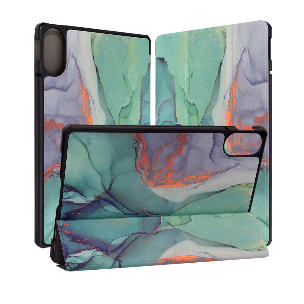 Coque pour Xiaomi Redmi Pad 2, Techsuit, FoldPro Green Time, Multicolore