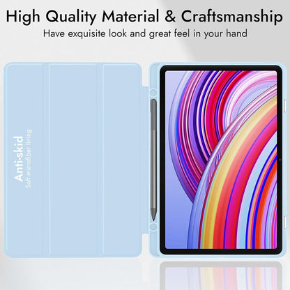 Housse pour Xiaomi Redmi Pad Pro / Pad / Pad Pro 5G, Techsuit, Flex Trifold, Bleu marine