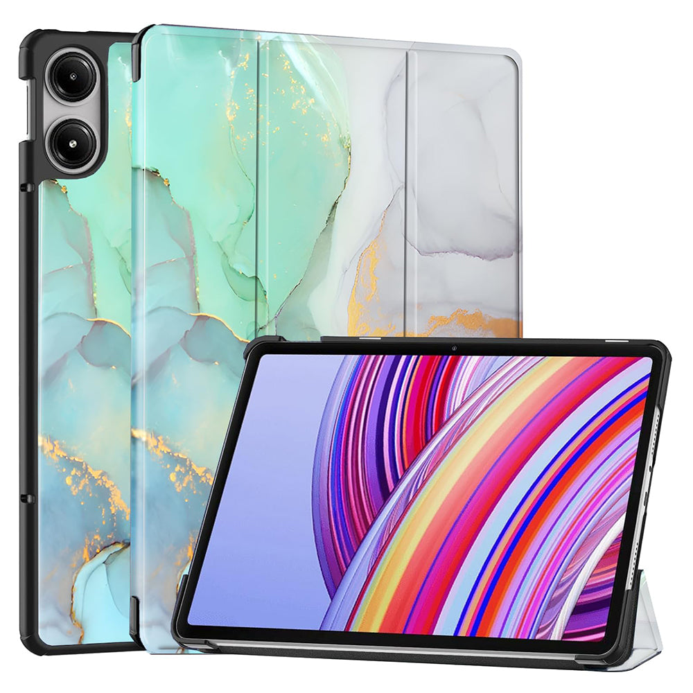 Coque pour Xiaomi Redmi Pad Pro / Pad / Pad Pro 5G, Techsuit, FoldPro Green Time, Multicolore