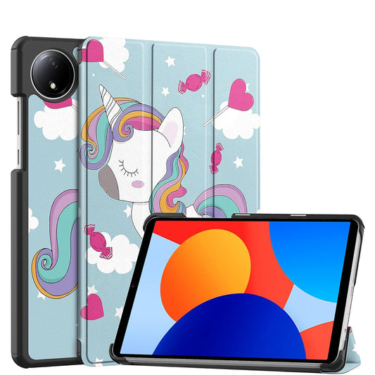 Coque pour Xiaomi Redmi Pad SE 8.7, Techsuit, FoldPro Unicorn, Multicolore