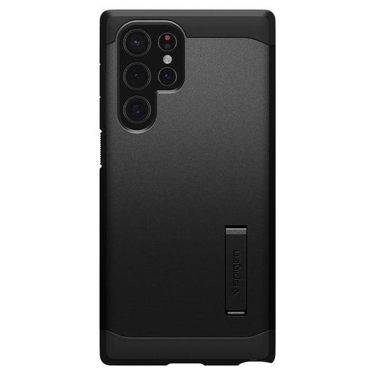 Étui pour Samsung Galaxy S22 Ultra 5G S908, Spigen, Tough Armor, Noir ACS03923