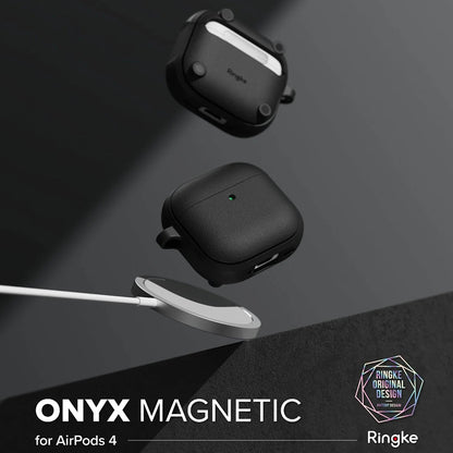Ringke Onyx Magnetic Case for Apple AirPods 4, Gray