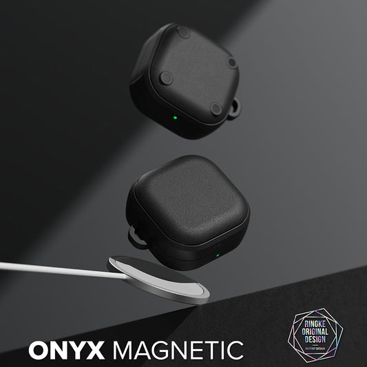 Étui Ringke Onyx Magnetic pour Samsung Galaxy Buds4 / Buds4 Pro, Noir