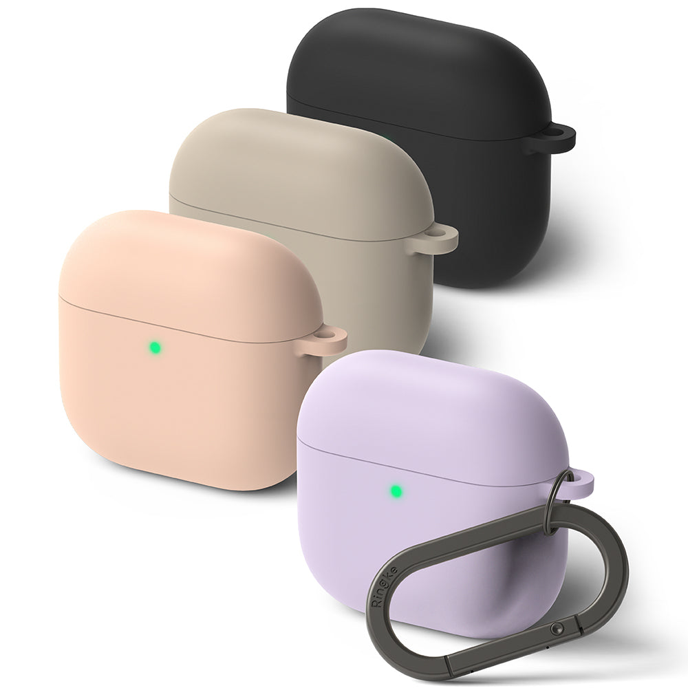 Coque Ringke pour Apple AirPods 4, Violet Clair