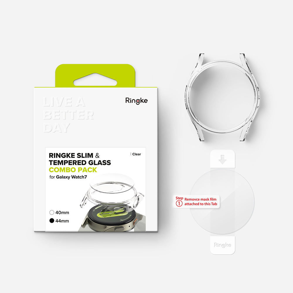 Coque Ringke Slim pour Samsung Galaxy Watch7 44mm, Transparente